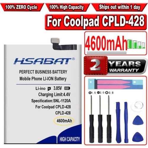 HSABAT 4600mAh Battery for Coolpad CPLD-428