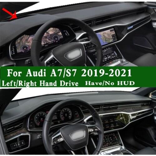 Car Dashboard Dashmat Pad for Audi A7 S7 40 50 45 TFSI 4KA 2019 2020 2021 Non-slip Sun Shade Cover Dash Mat Left Right Drive