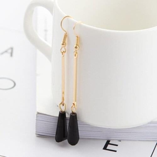 Fashion Elegant brown Black Plush crystal Drop Earrings/Pearl Long Earrings Gift for Wedding Party