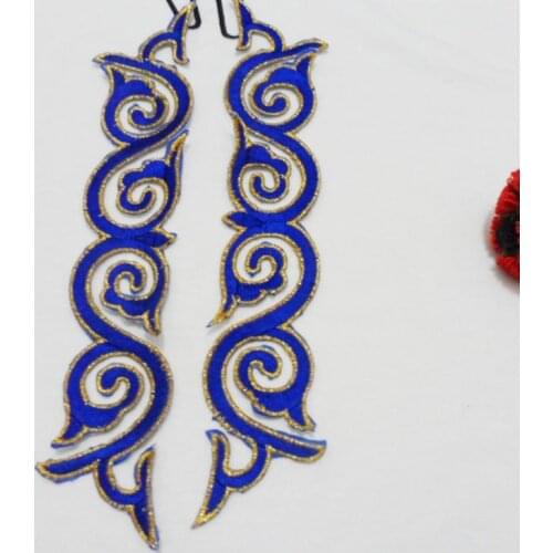 24*4 cm Costume stage flower stickers affixed embroidered cloth patch DIY handmade accessories ironing Patch stickers