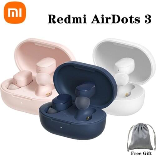 Original Xiaomi Redmi AirDots 3 Earphone Bluetooth Wireless Headphones Airpods Case Bluetooth 5.2Touch ControlFor Huawei IPhone