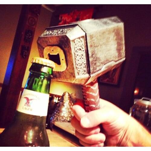 Beer Bottle Openers Hammer of Thor Shaped Bottle Opener Wine Corkscrew Beverage Wrench Jar Openers For Dinner Party Bar