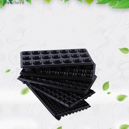 Seedling Tray Vegetable Granular Sprouts Vegetable Flat Plate Thickened Seedling Plug Tray Seedling Pots Plastic Garden Tray
