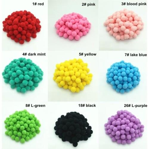 Pompom 8mm 10mm 15mm 20mm 25mm 30mm Soft Pompones Fluffy Plush Crafts DIY Pom Poms Ball Furball Home Decor Sewing Supplies 20g