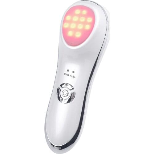 Portable Ultrasonic Vibration Facial Massager RF Radio Frequency Facial LED Photon Skin Care Device Face Lifting Tighten Beauty