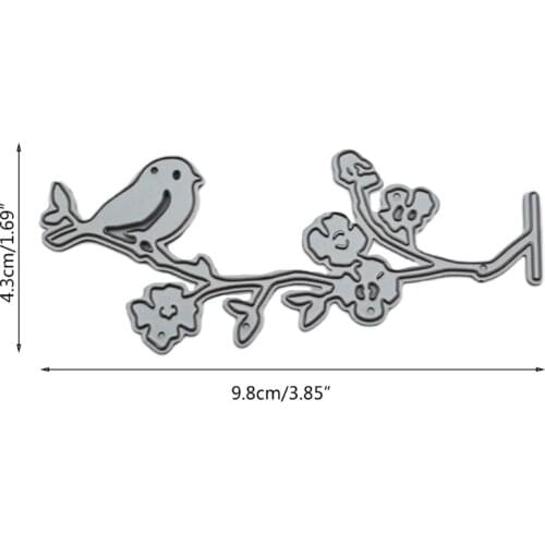 Bird Flower Metal Cutting Dies Stencils DIY Scrapbooking Album Paper Card Template Mold Embossing Craft Decoration
