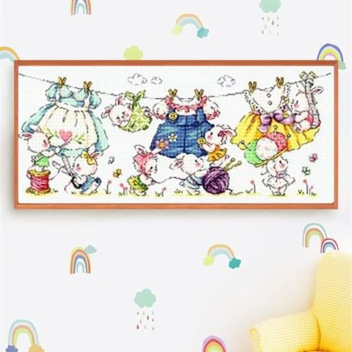 Cross Stitch Set Chinese Cross-Stitch Kit Embroidery Needlework Craft Packages Cotton Fabric Floss New Designs EmbroideryG182