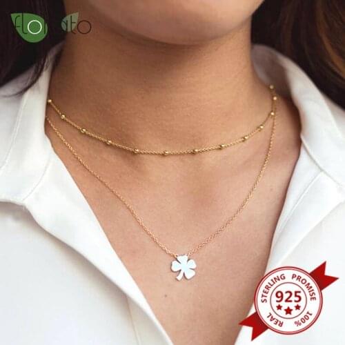Vintage Necklace 925 Sterling Silver Zircon Delicate Round Neck Adjustable Collar Women Necklace High Quality Jewelry Gift