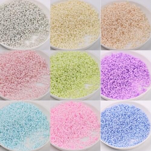15/0 High Quality Cream Color Glass Beads 1.5mm Uniform Metallic Round Spacer Seedbead For DIY Wedding Dress Garment Accessories
