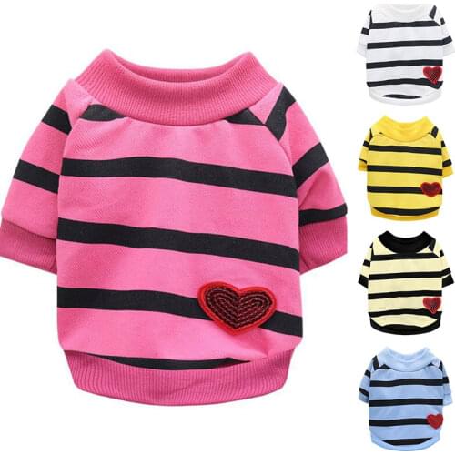 2021 New Dog Clothes Winter Warm Fashion Hoodie Pet Clothes Shirt For Small Medium Dogs Pets Chihuahua Pug Dog Coat Clothing