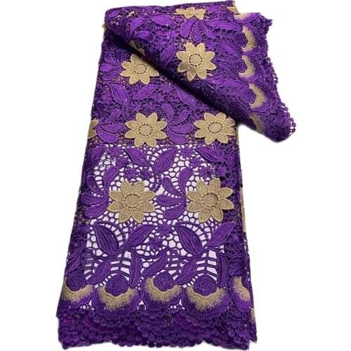 African lace fabric 2021 high-quality lace pink bridal lace fabric with Nigeria two-tone water-soluble lace fabric