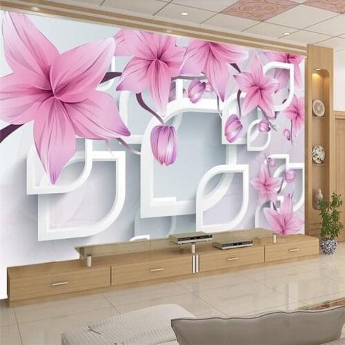 3D Dream Lily Mural Wall Professional Production Wallpaper Mural Custom Photo Wall