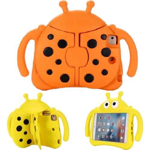 3D Cartoon Beetle Case for iPad 9.7 2017 2018 Air 2 Pro 9.7 EVA Kid Proof EVA Foam lightweight Case for ipad 5 6 with Kickstand