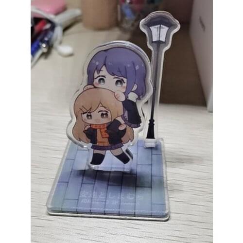 Anime Keychain Adachi and Shimamura Shimamura Hogetsu Adachi Sakura Acrylic Keyring strap Figure hanging accessories 6cm