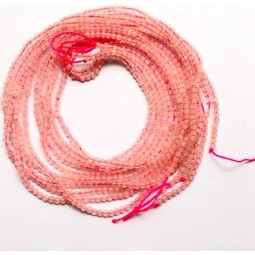 Natural Rose Crystal Quartz Tiny Spacer Beads,Tiny Spacer Gem Stone Beads,Size 2mm 3mm 4mm Small Size Beads 1of 15.5" strand