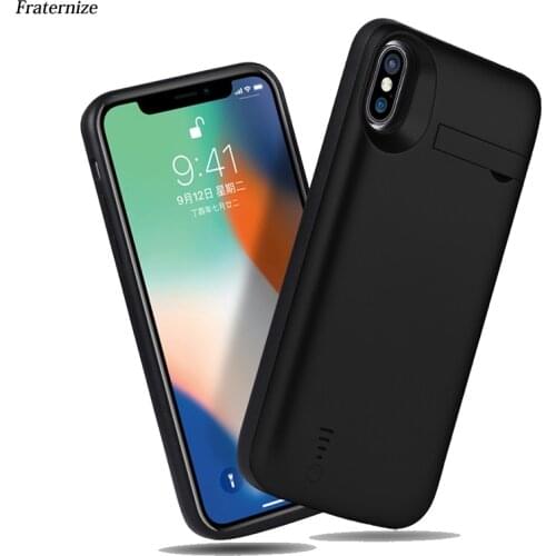 8000mAh Battery Case For iPhone 6 6S 7 8 Plus Backup Power Bank Charging Case For iPhone X 5000mAh Battery Charger Case Cover