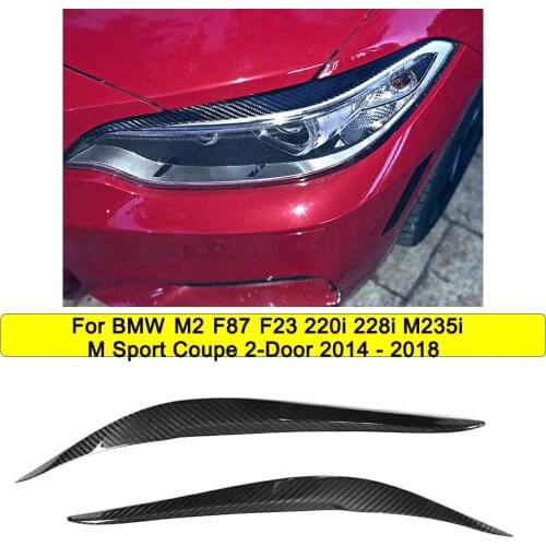 F23 Headlamps Eyebrows Eyelid for BMW F87 M2 220i 228i M235i M240i 2-Door Coupe 2014 - 2018 Headlight Eyebrows Sticker