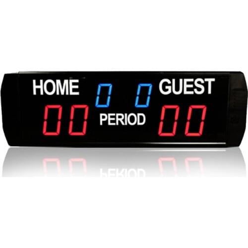 LED digital scoreboard clock football high quality electric soccer scoreboard with stand and remote