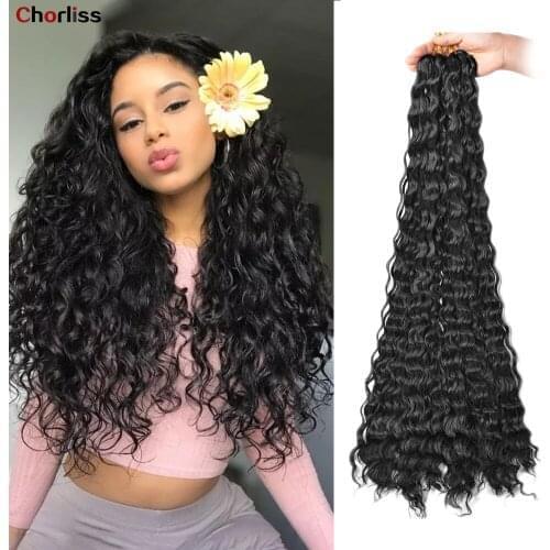 Freetress Deep Wave Twist Crochet Hair Afro Curls Synthetic Crochet Braids Hair Ombre Braiding Hair Extensions for Women Kids