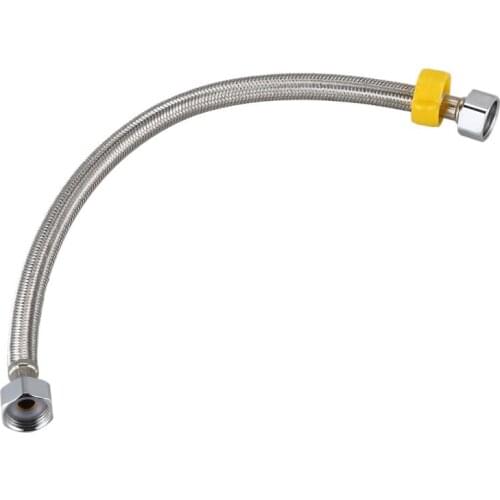 Shower Water Heater Flexible Braided Hose Tube Pipe 40cm Silver