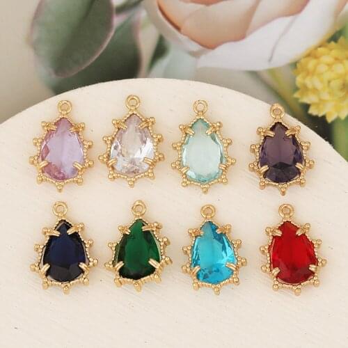 HAOSAW 10Pcs 12*18MM Jewelry Accessories/Irregular Shape/DIY Making/Hand Made/Rhodium Pendant/Jewelry Findings & Components