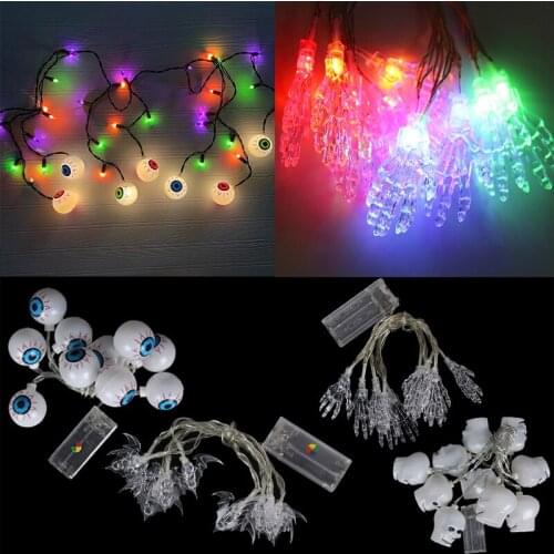 Halloween Pumpkin Spider Bat Skull Eyeball String Lights Lamp DIY Festival Outdoor Bar Home Party Decor Halloween Ornament