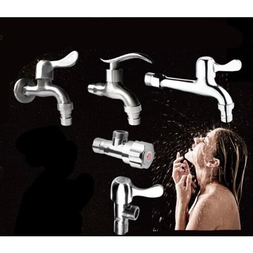 Classic Zinc Alloy Washing Machine Water Tap Bathroom Faucet In-wall Kitchen Water Bibcock Garden Faucets Hardware Accessories