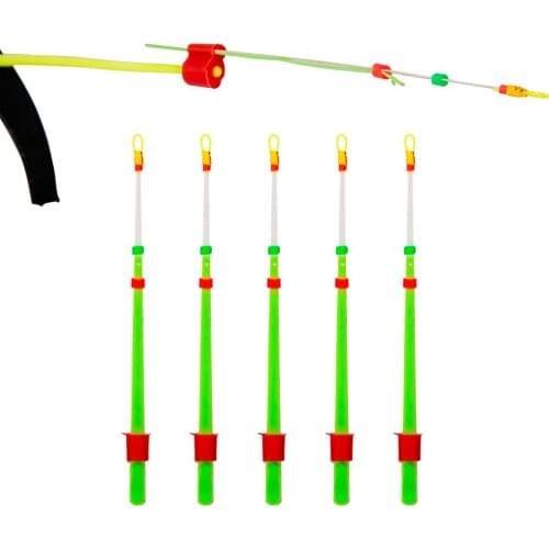 5Pcs/Bag Mini Winter Ice Fishing Rod Top Tip Pole Front End Section Bobber Indicator Winter Fishing Tackle Accessories Tools