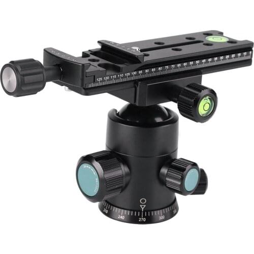 FNR-140 Multi-purpose 140mm Rail Nodal Slide Aluminum Alloy Quick Release Plate Clamp Adapter for DSLR SLR Camera