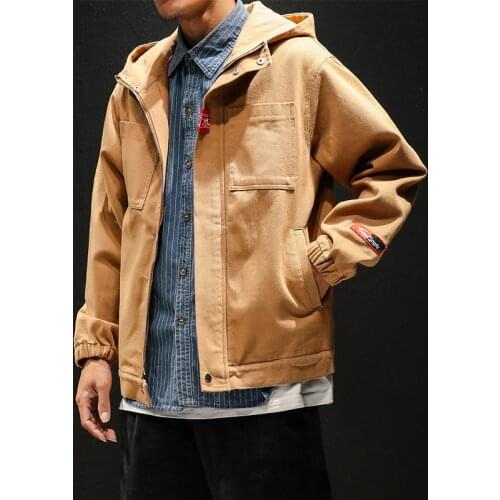 Denim Men 2020 Hooded New Autumn Solid Youth Man Jean Outerwear Large Size 4XL 5XL Hoodies Jackets and Coats #502