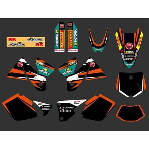 Dirt Pit Bike Motorcycle EXC Sticker for KTM Moto EXC 1998 1999 2000 Graphics