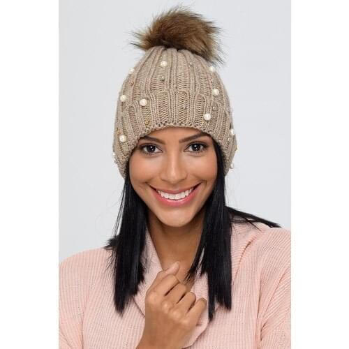 New Season Winter Women Beret With Pompon Stones And Pearls Autumn Flat Caps Female Beret Hats For Women Warm Walking Cap