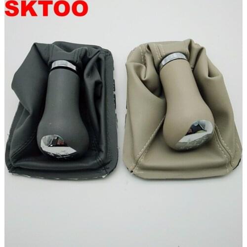 SKTOO car accessories For Chery A5 shift gear handball gear lever dust cover beige gray Gear Shift Knob Gear Shift Collars