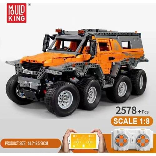 Mould King RC Blocks 13088 Avtoros Shaman 8x8 Compatible 23011Technic MOC-5630 Building Bricks Educational Toys Gift