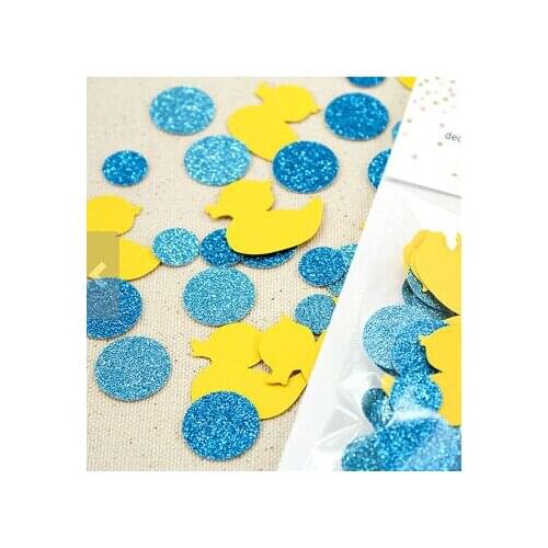 Rubber Ducky Bubble Bath Glitter Confettis Table Scatter baby bridal shower bachelorette engagement party decorations