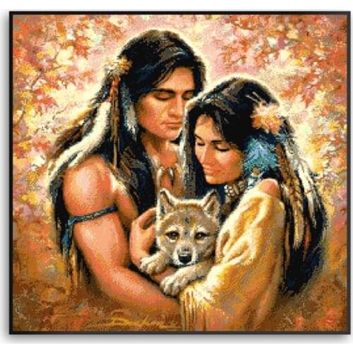 Cross Stitch Patterns Tender and Soft As Water 14CT 11CT Counted Printed Cross Stitch Kits Handmade Embroidery Needlework Crafts