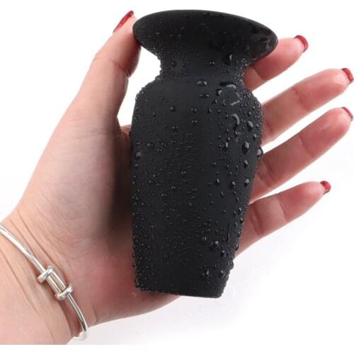 Silicone Hollow Anal Plug Big Dildo Butt Plug Vaginal Anal Dilator Enema Anal Speculum Anus Douche Cleaner BDSM Adult Sex Toys