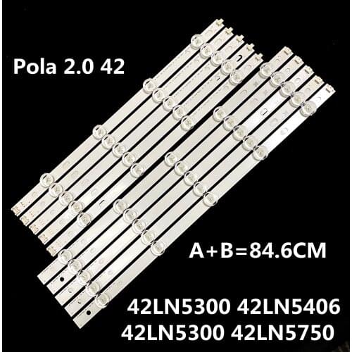 LED Backlight strip 9 lamp For LG INNOTEK POLA2.0 Pola 2.0 42 TV T420HVN05.0 T420HVN05.2 42LN5300 42LN5406-ZA 42LN5300 42LN5750