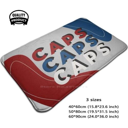 Washington Caps Caps Caps Sticker 3D Soft Non-Slip Mat Rug Carpet Foot Pad Hockey Caps