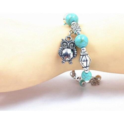 1 PCS Women Vintage Charm Jewelry Pld Owl Bracelets Bangle Fashion Bangle For Fans Jewelry Gifts Trendy