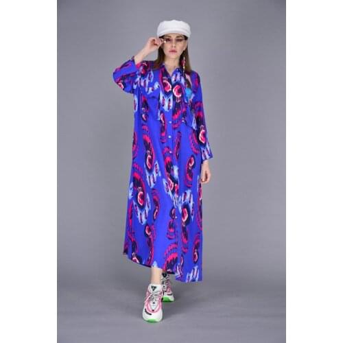 Pocket Detailed Long Sleeve Spring And Summer Shirt Dress For Women 2021 New Collection Clothing With Plus Size Options