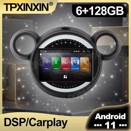 128G Android 10.0 Car Radio For BMW MiNi R56 R60 Cooper 2007 + Accessories Multimedia Video Player Navigation GPS Auto 2din DVD