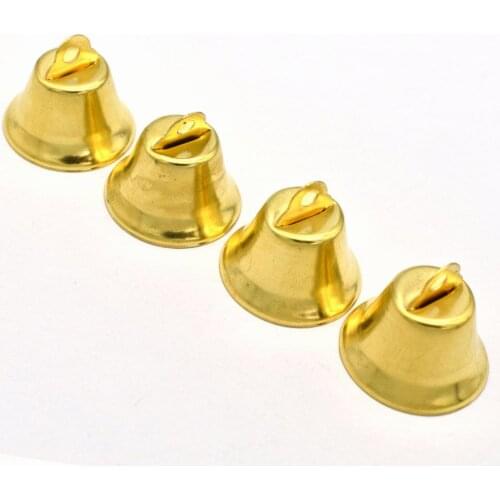 26mm Gold Metal Bell Pet Collar Bells Christmas Jingle Bell Jewelry Bells Craft Supply Christmas Jewelry - 20pcs