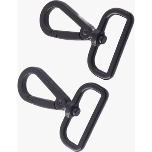 33mm Swivel Clasp Claw For Dog Tie-out Collar Webbing Black Lobster Clasp Trigger Snap Dog Hook Handbag Clip Purse Clasp Strap