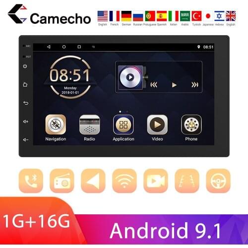 Cemech 2 Din Car Radio 7''Capacitance Touch Screen MP5 Player With Bluetooth WIFI GPS FM Receiver Suppport Rear Camera DVR 1080P