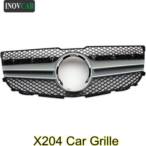 Car Mesh Grille For BENZ GLK X204 GLK200 GLK220 GLK320 GLK350 2012-2014 ABS Material Front Hood Grille Car-styling