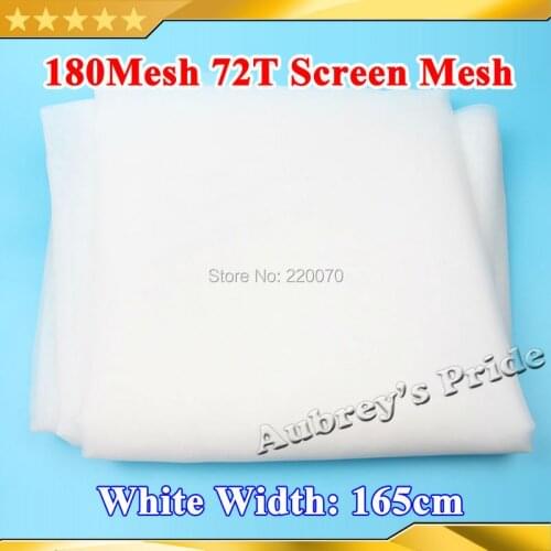 Free Shipping 1x1.65 Meters Yards 180M 72T Count Silk Net Stencil Polyester Silk Screen Printing Mesh Width
