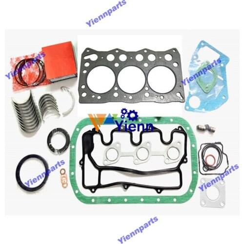 For Isuzu 3LD1 Overhaul Re-ring Kit Small Backhoe mini-ho Ishikawajima Kiki 30NX 35NX Hitachi EX30u EX35u Hokuetsu AX30u AX35u