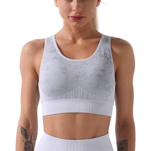 Fitness Yoga Tank Top Women Sports Vest Round Neck Padded Tube Tops Bodybuilding Quick Drying Vest Top Tee