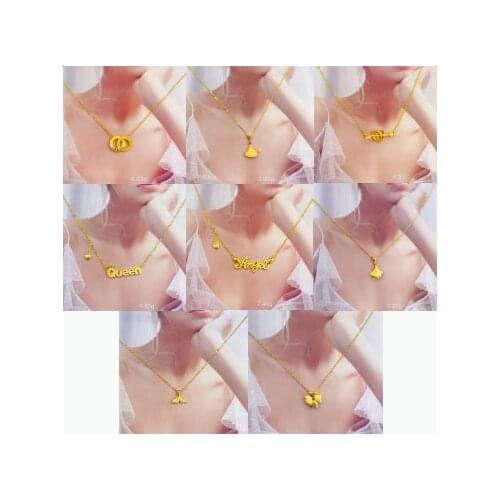 HX 24K Pure Gold Necklace Real AU 999 Solid Gold Chain Brightly Simple Upscale Trendy Classic Fine Jewelry Hot Sell New 2020